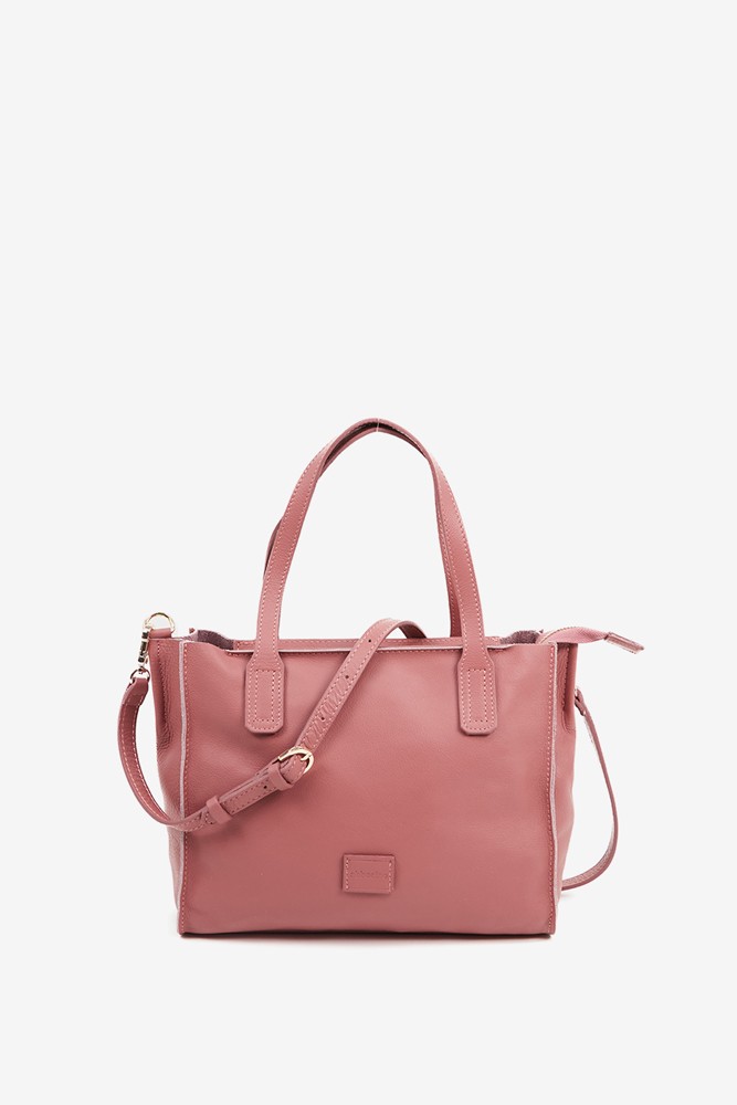 Abbacino Bolso shopper pequeño en piel rosa