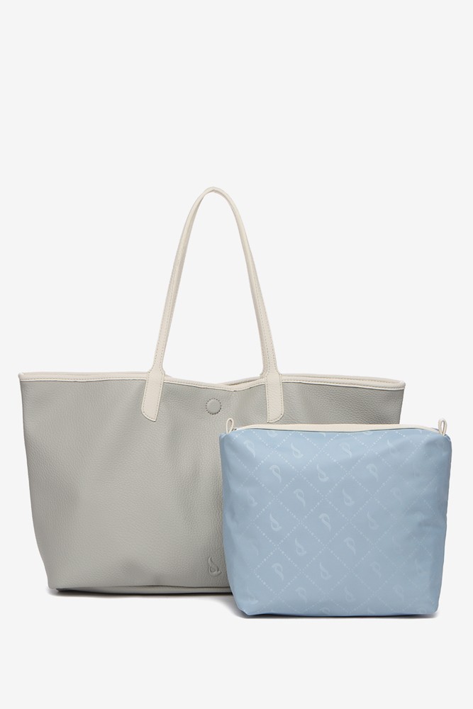 Abbacino Bolso Shopper Reversible En Gris