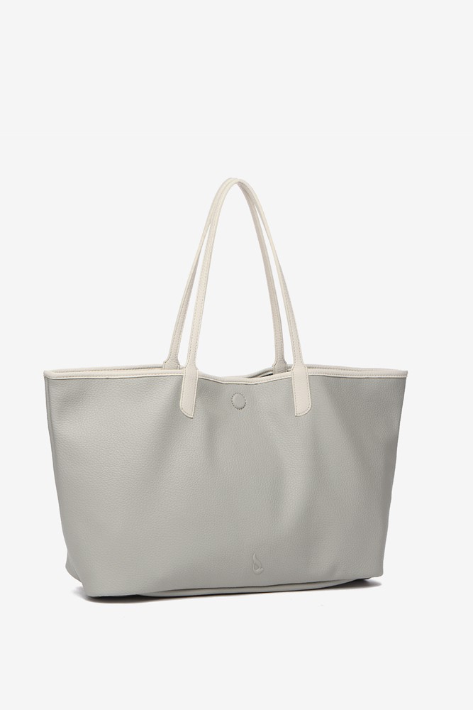Abbacino Bolso Shopper Reversible En Gris