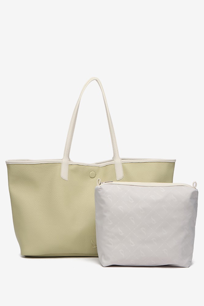 Abbacino Bolso Shopper Reversible En Verde