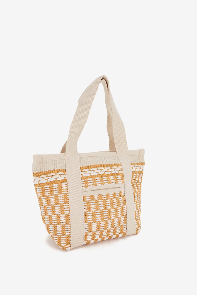 Abbacino Capazo Con Detalles En Blanco