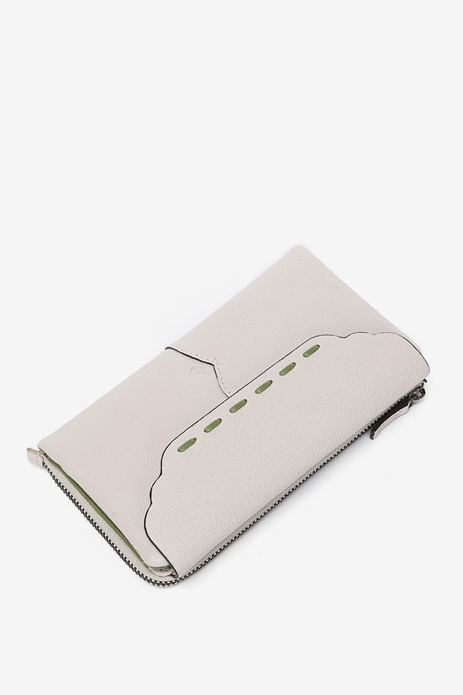 Abbacino Cartera Grande Con Solapa En Piel Beige