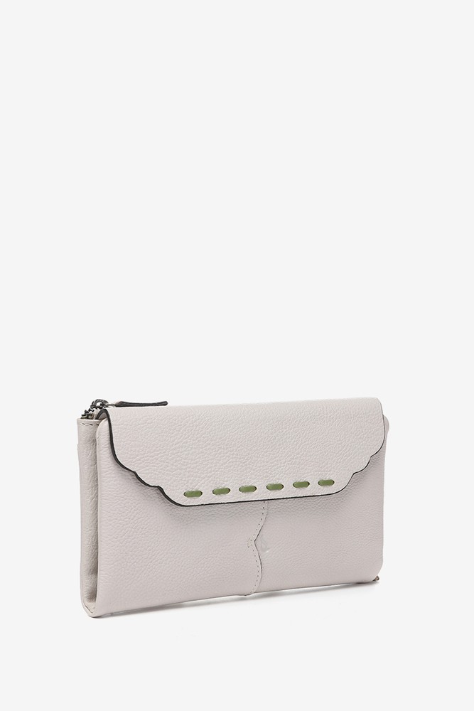 Abbacino Cartera grande con solapa en piel beige