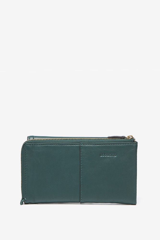 Abbacino Cartera Grande Con Solapa En Piel Verde