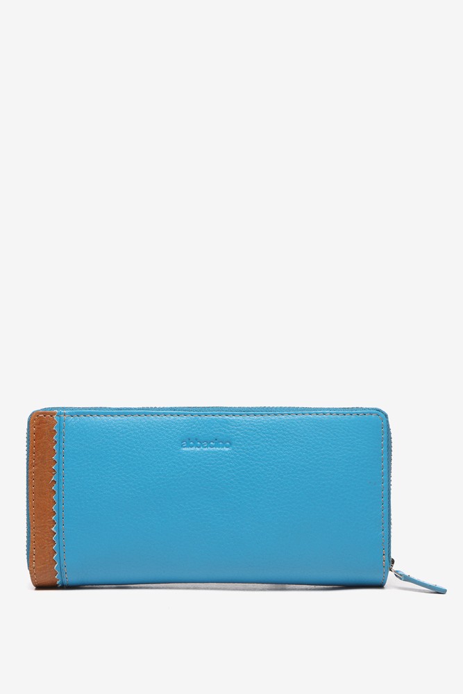 Abbacino Cartera Grande De Piel En Azul