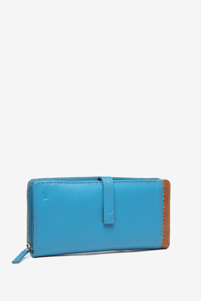Abbacino Cartera Grande De Piel En Azul