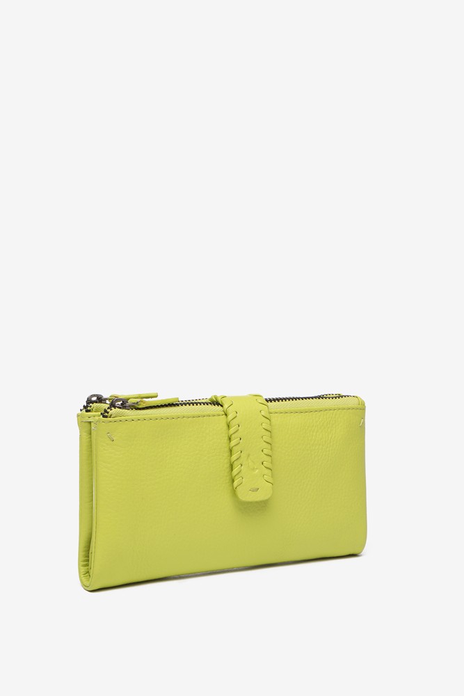 Abbacino Cartera grande de piel en verde