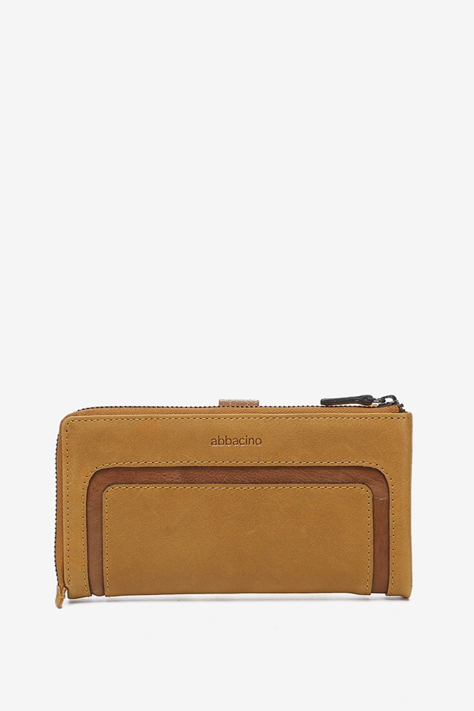 Abbacino Cartera Grande En Piel ámbar