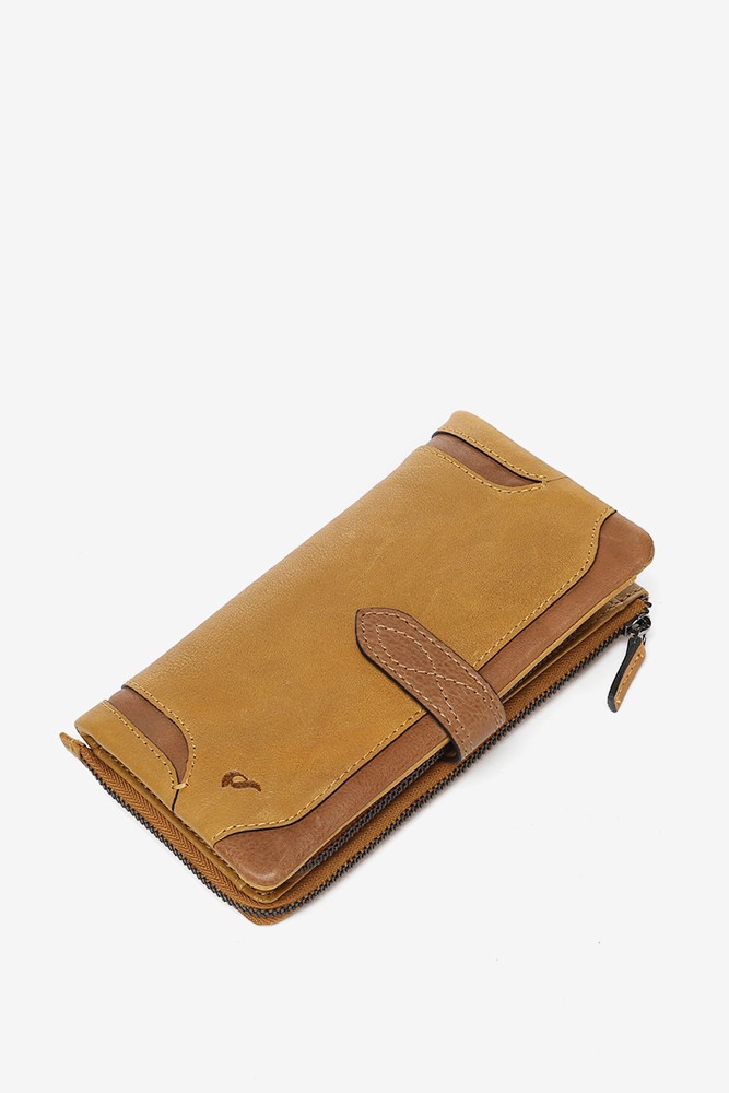 Abbacino Cartera Grande En Piel ámbar