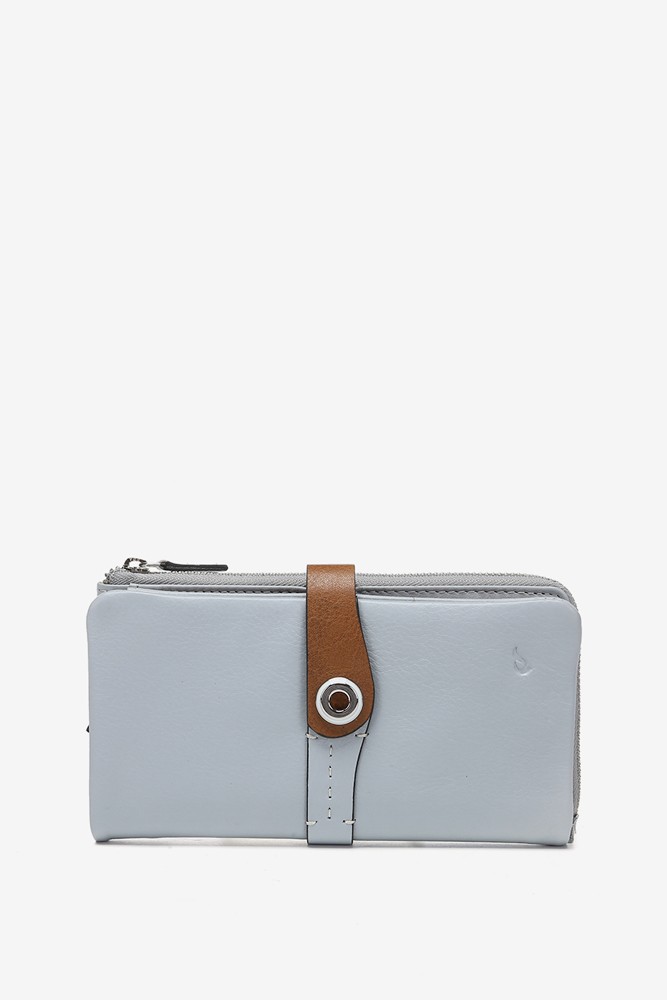 Abbacino Cartera Grande En Piel Bicolor Gris