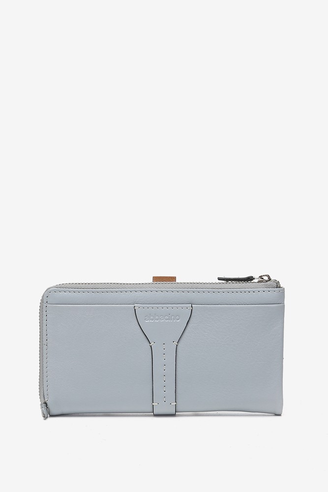 Abbacino Cartera Grande En Piel Bicolor Gris