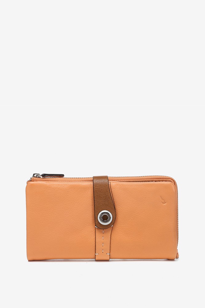 Abbacino Cartera Grande En Piel Bicolor Naranja