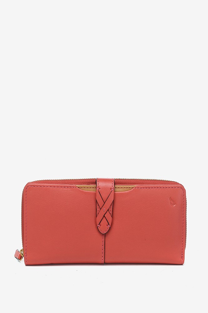 Abbacino Cartera Grande En Piel Coral