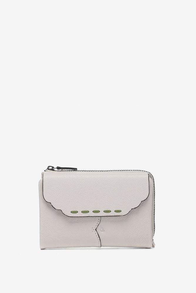 Abbacino Cartera Mediana Con Solapa En Piel Beige