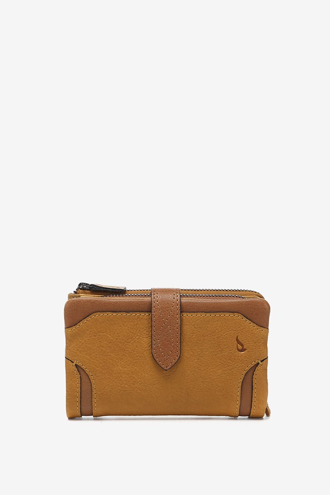 Abbacino Cartera Mediana En Piel ámbar