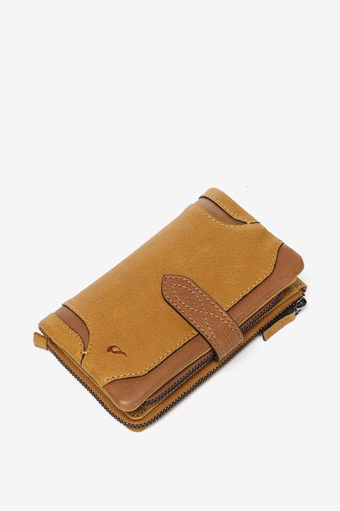 Abbacino Cartera Mediana En Piel ámbar