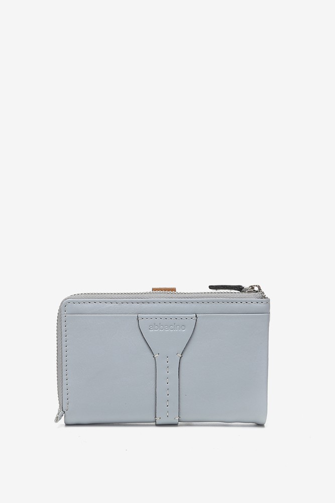 Abbacino Cartera Mediana En Piel Bicolor Gris