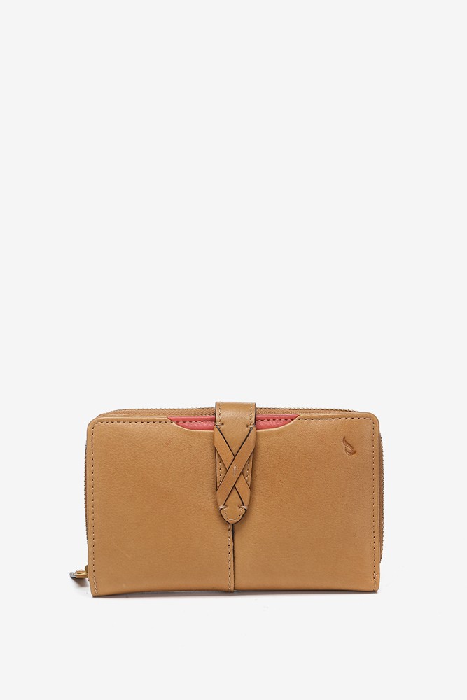 Abbacino Cartera Mediana En Piel Cognac
