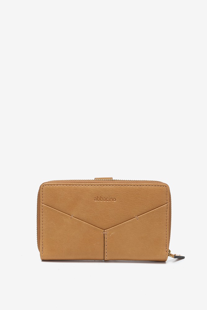 Abbacino Cartera Mediana En Piel Cognac