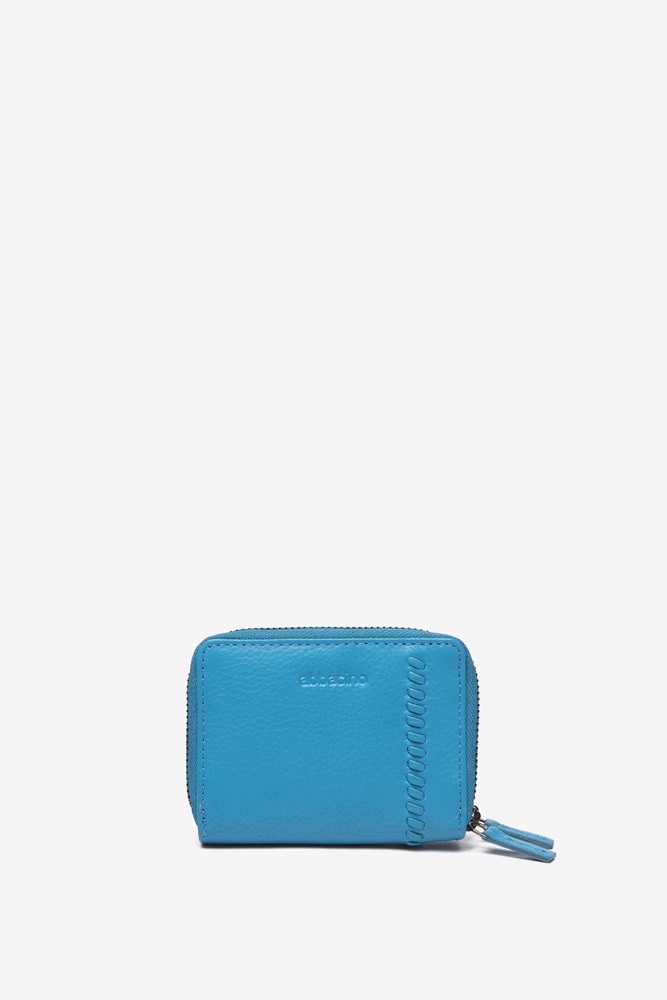 Abbacino Cartera Pequeña De Piel En Azul