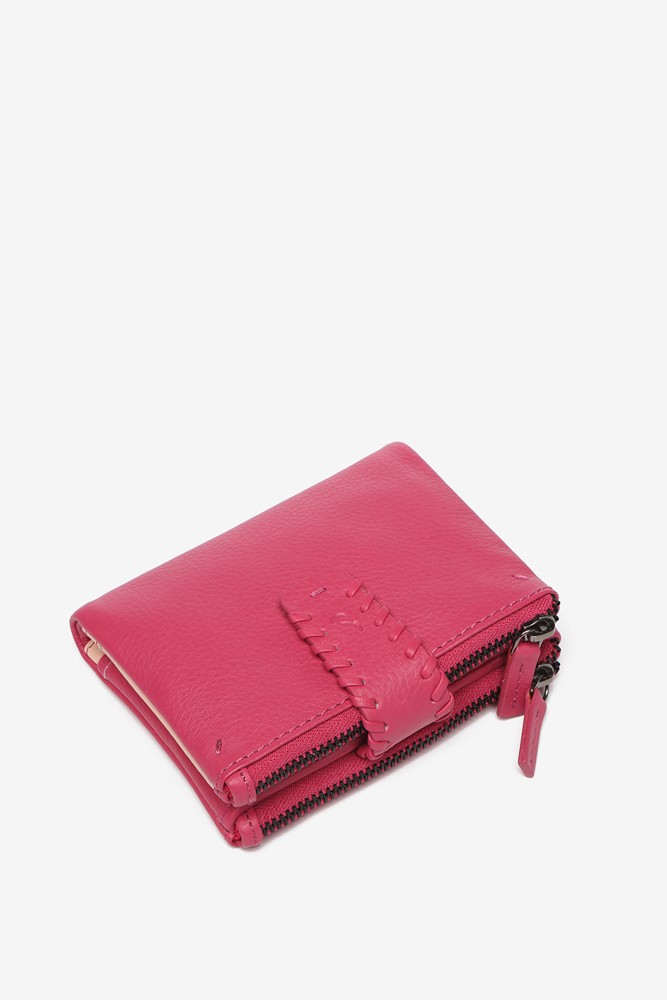Abbacino Cartera Pequeña De Piel En Fucsia