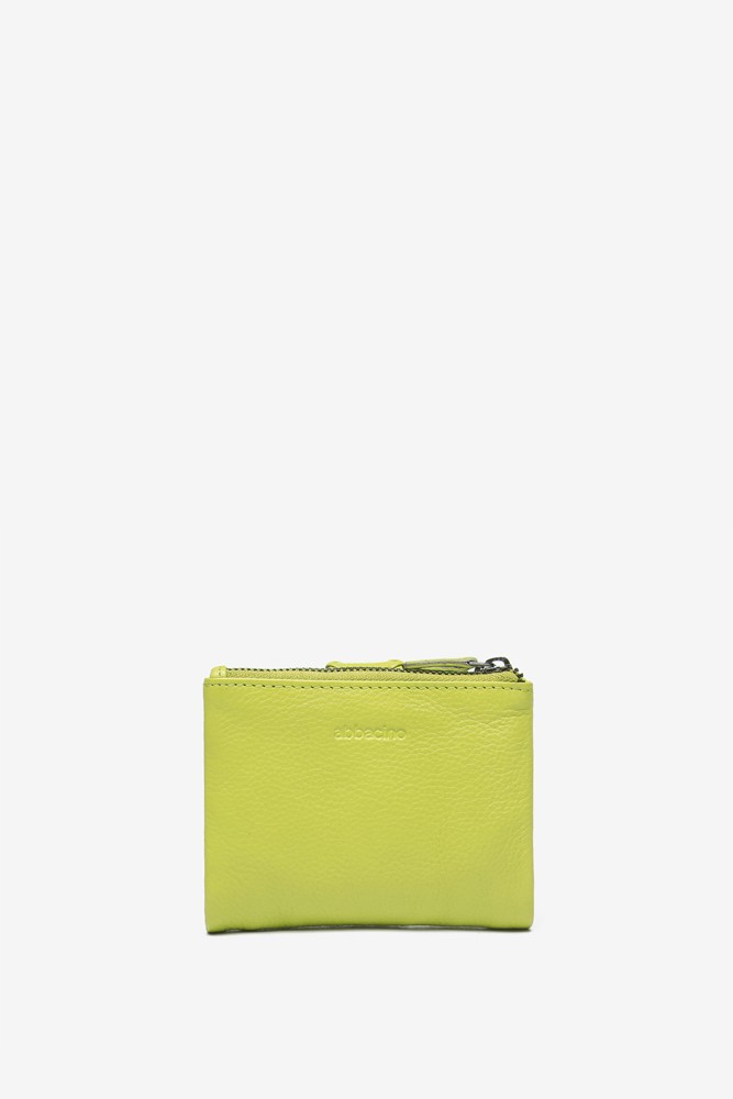 Abbacino Cartera Pequeña De Piel En Verde