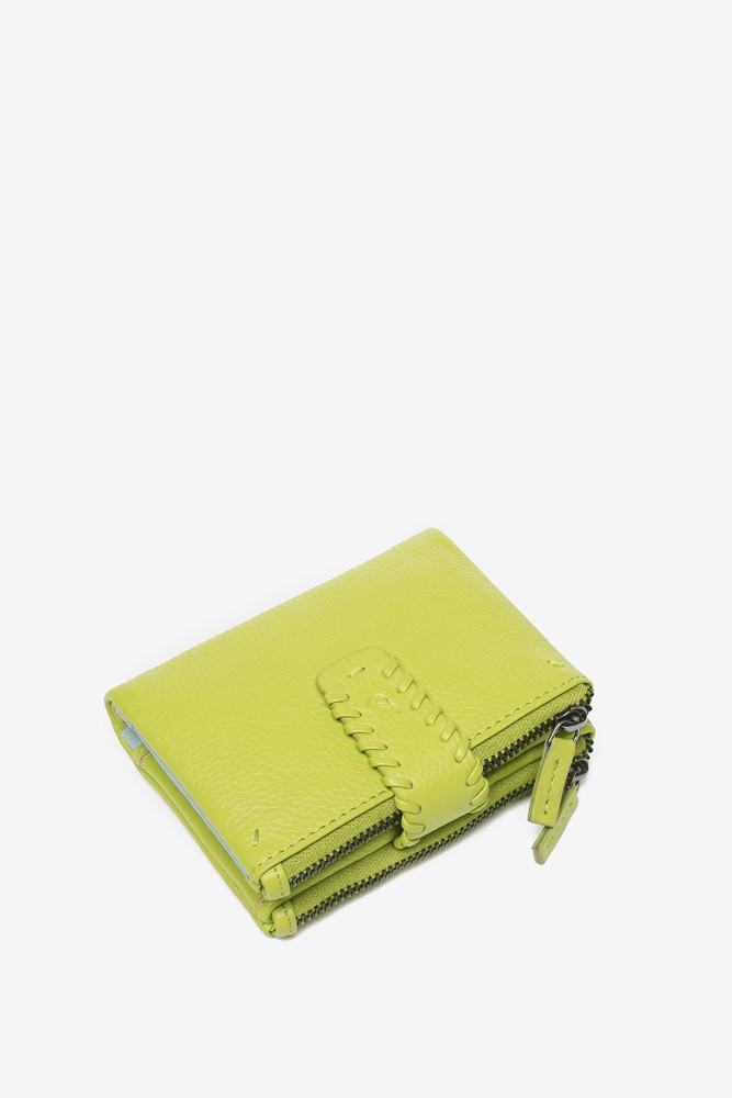 Abbacino Cartera Pequeña De Piel En Verde