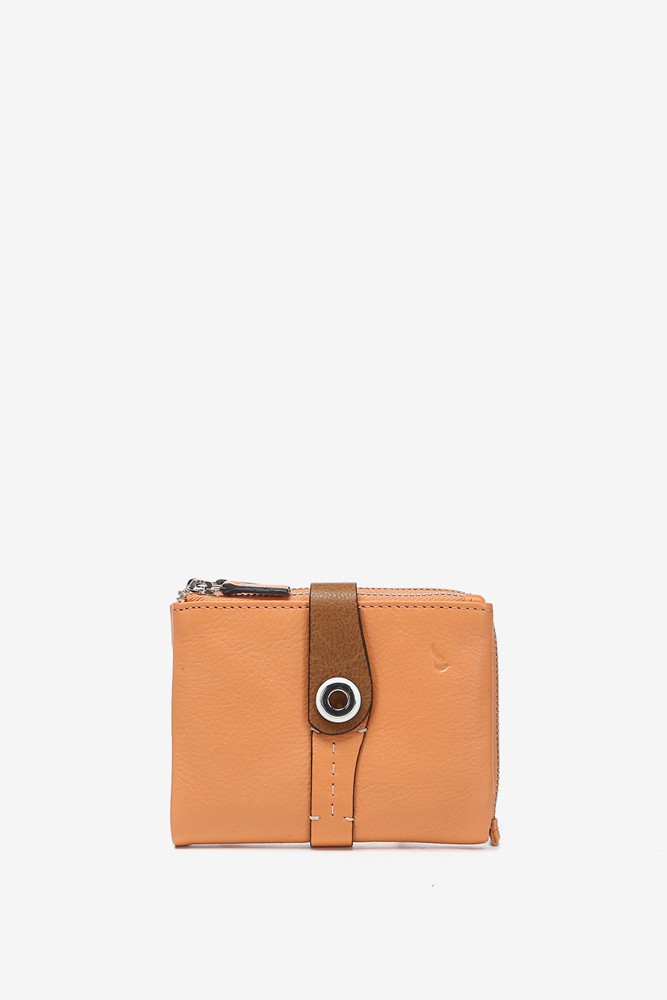 Abbacino Cartera Pequeña En Piel Bicolor Naranja