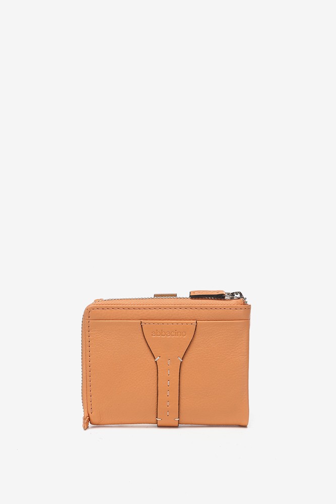 Abbacino Cartera Pequeña En Piel Bicolor Naranja
