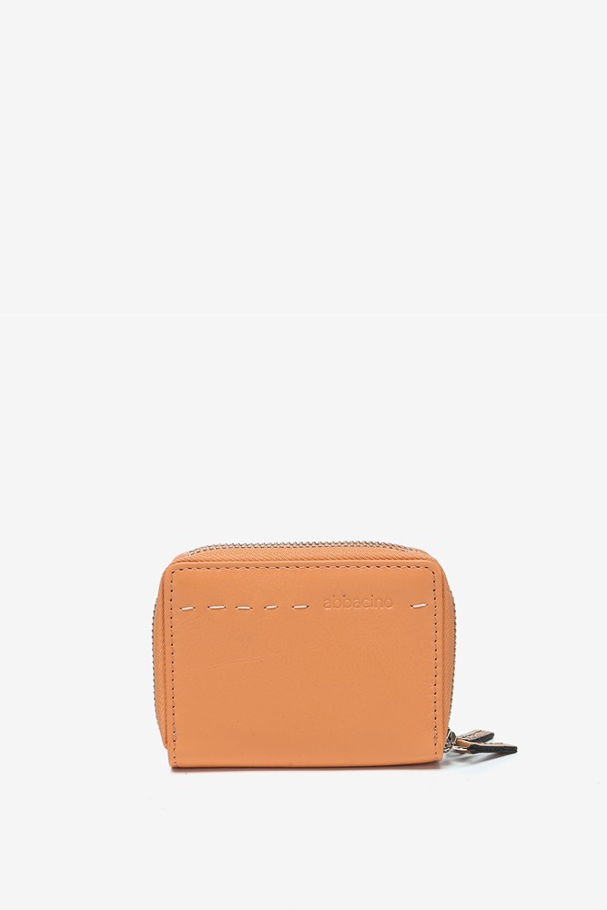 Abbacino Cartera Pequeña En Piel Bicolor Naranja