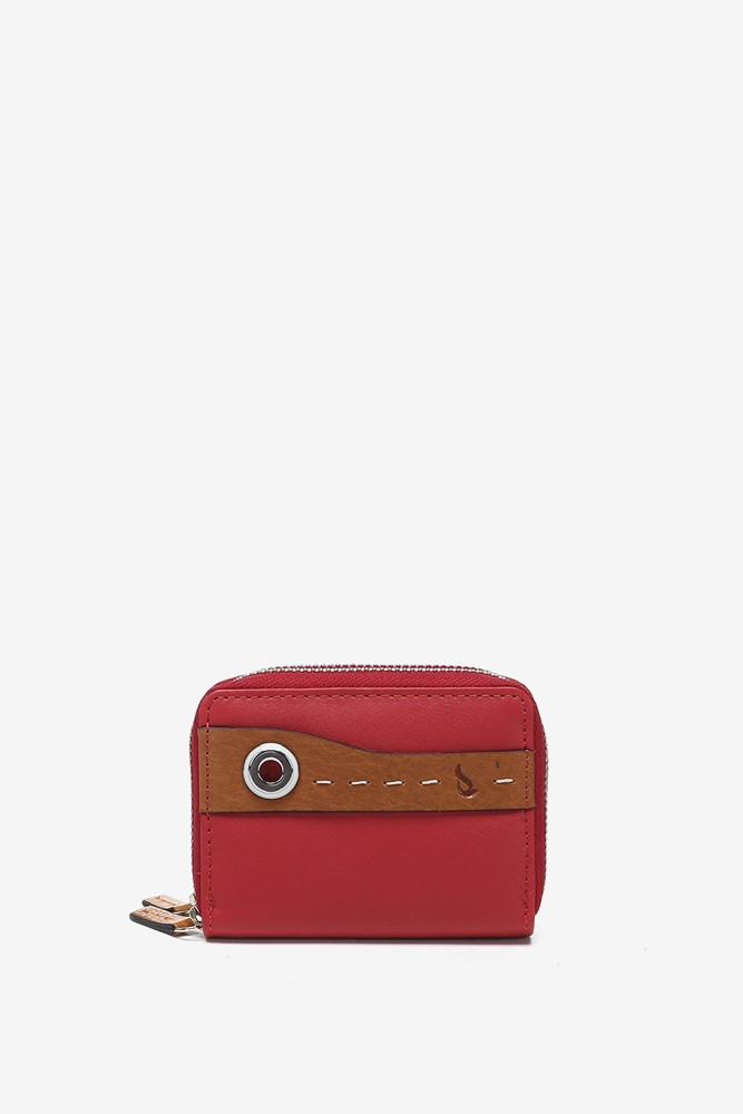 Abbacino Cartera Pequeña En Piel Bicolor Roja
