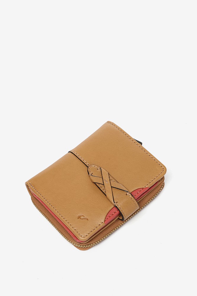 Abbacino Cartera Pequeña En Piel Cognac