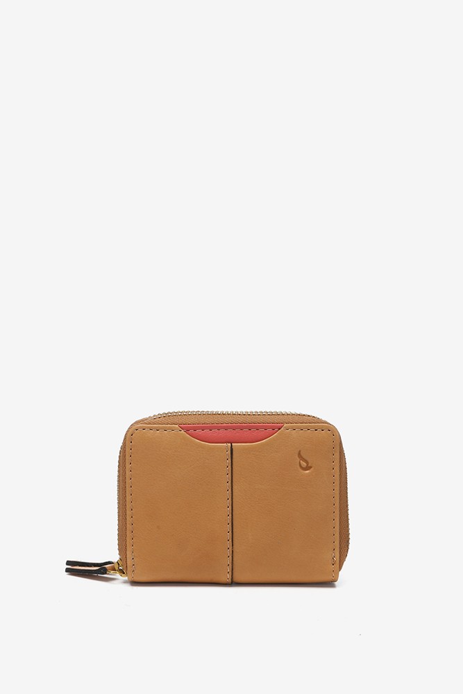 Abbacino Cartera Pequeña En Piel Cognac