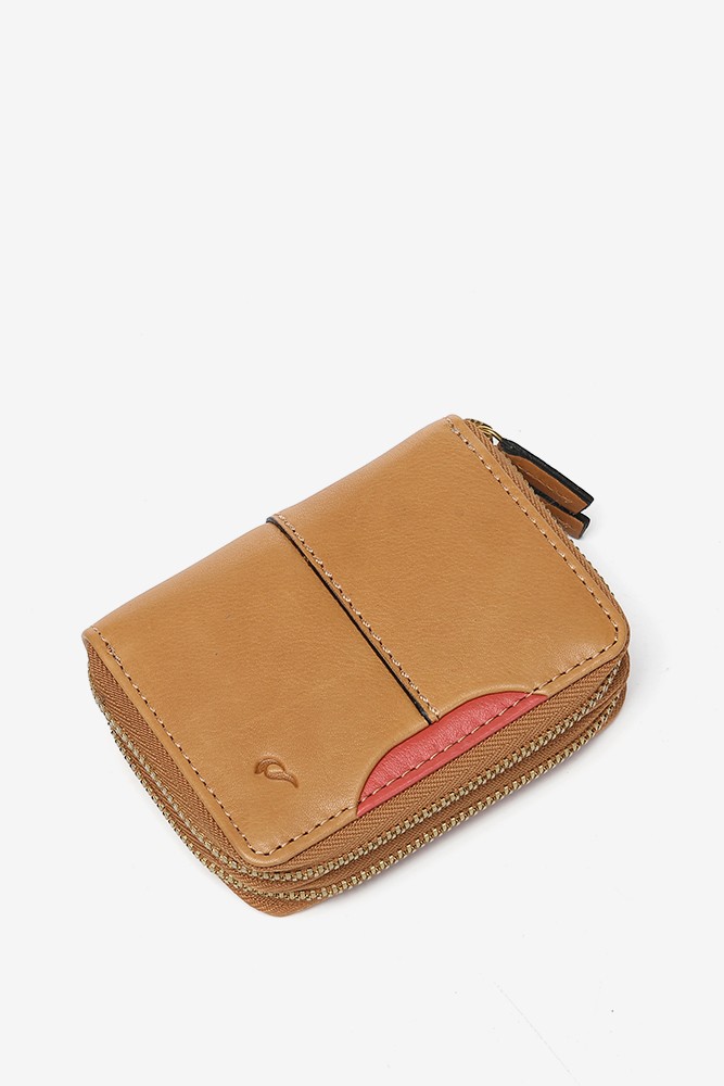 Abbacino Cartera Pequeña En Piel Cognac