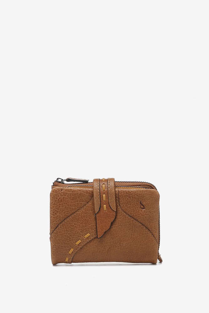 Abbacino Cartera Pequeña En Piel Cognac