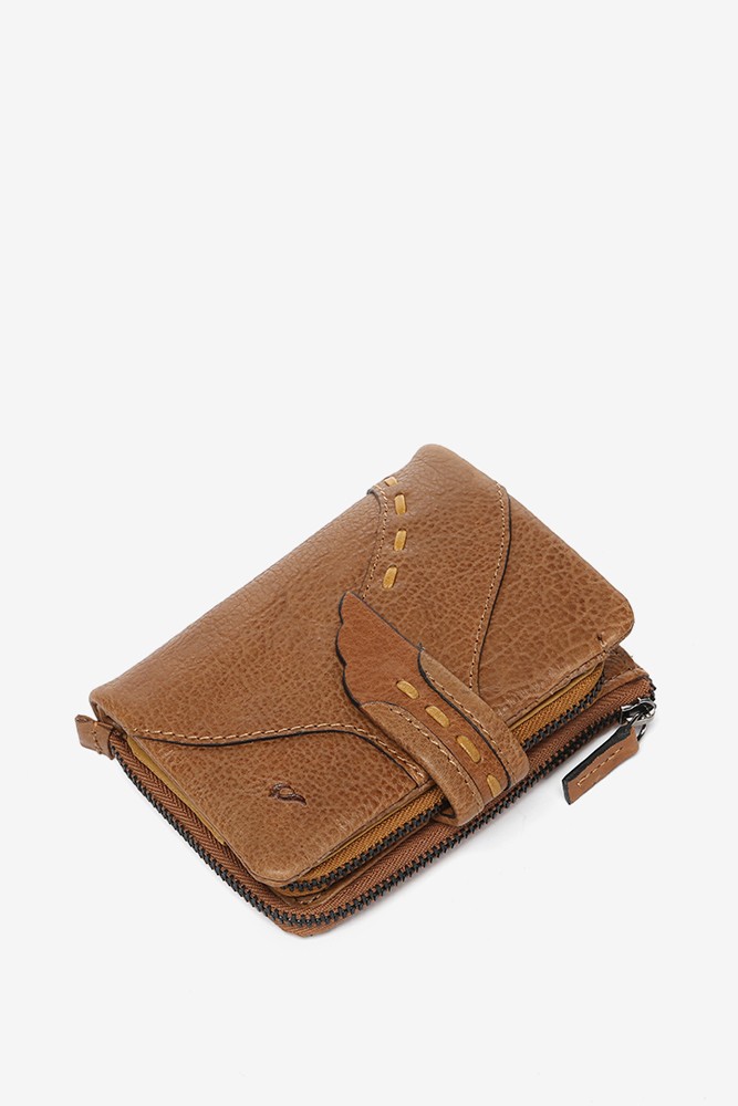 Abbacino Cartera Pequeña En Piel Cognac