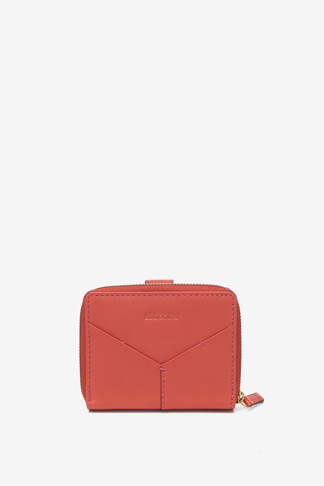 Abbacino Cartera Pequeña En Piel Coral
