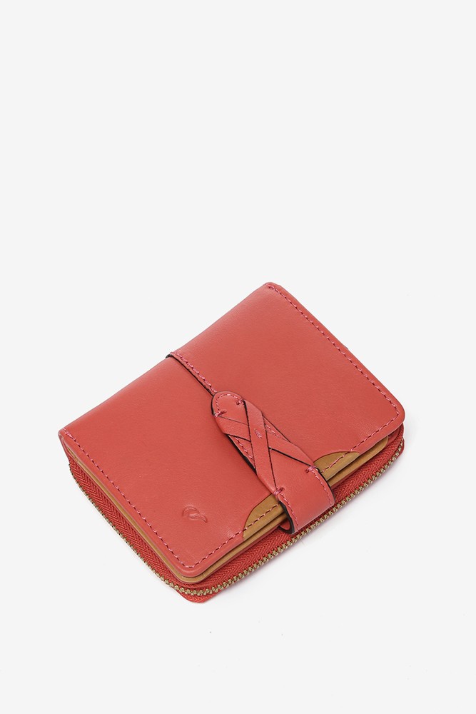 Abbacino Cartera Pequeña En Piel Coral