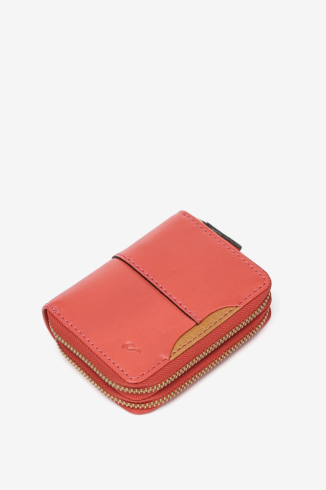 Abbacino Cartera Pequeña En Piel Coral