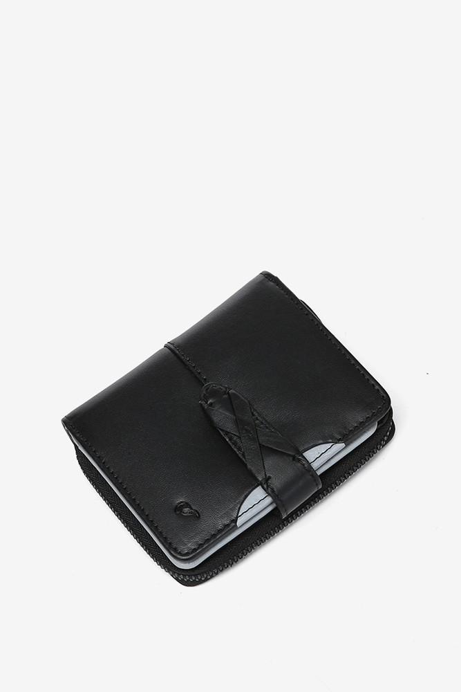 Abbacino Cartera Pequeña En Piel Negra