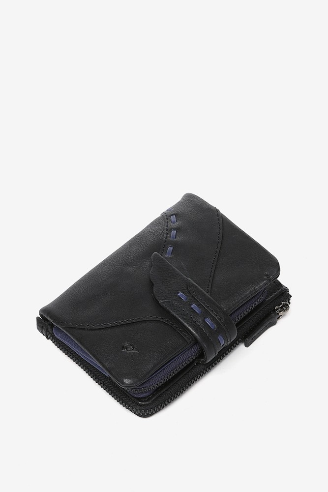 Abbacino Cartera Pequeña En Piel Negra