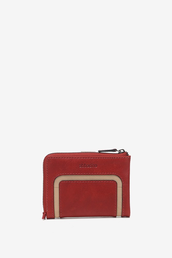 Abbacino Cartera Pequeña En Piel Roja