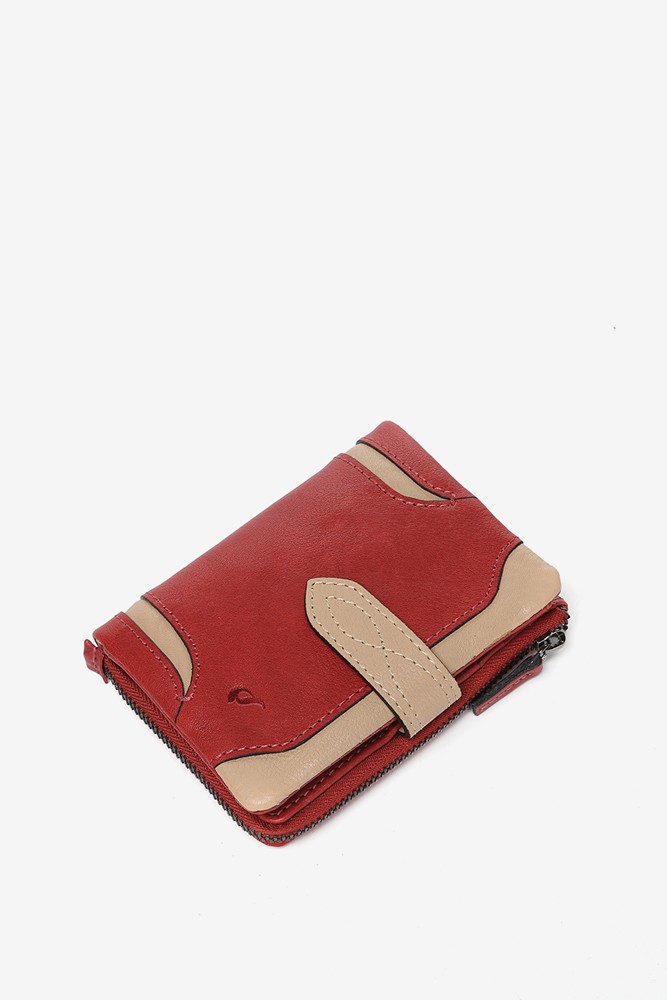 Abbacino Cartera Pequeña En Piel Roja