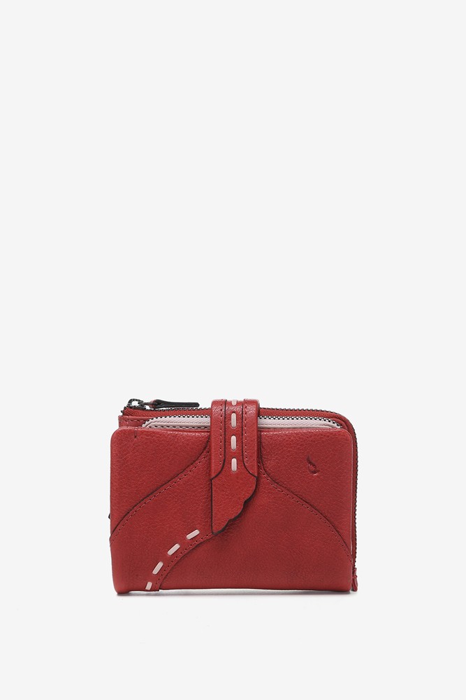 Abbacino Cartera Pequeña En Piel Roja