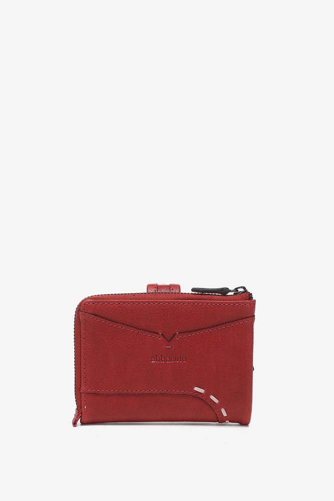Abbacino Cartera Pequeña En Piel Roja