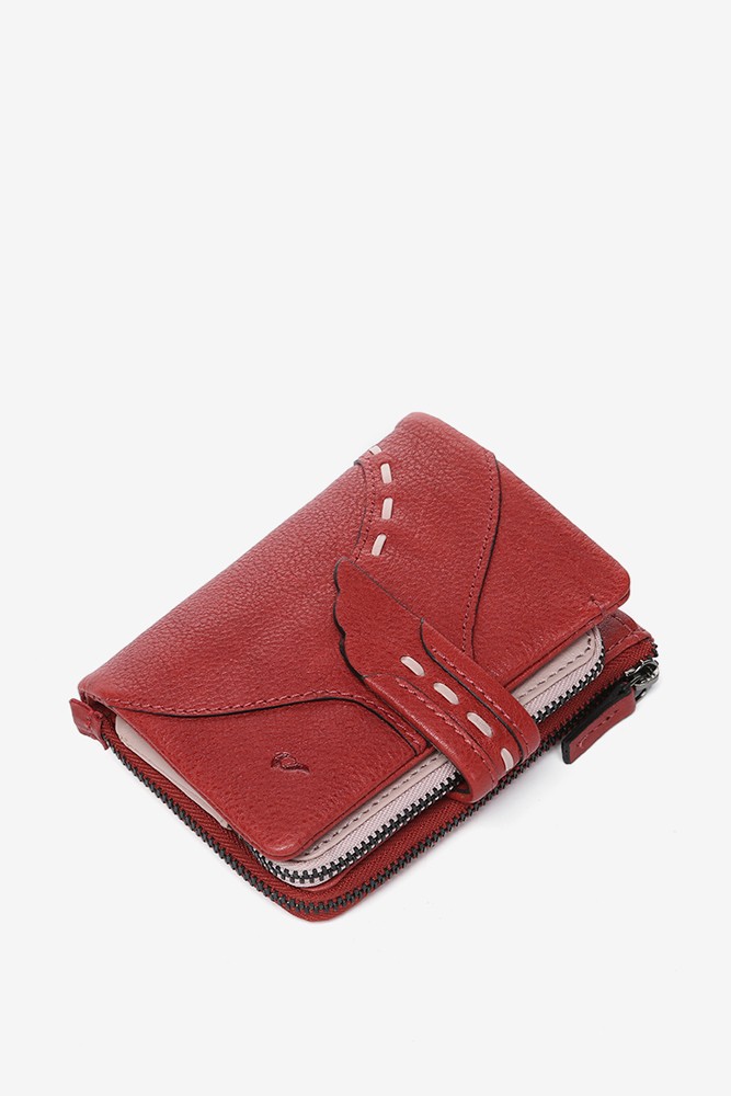 Abbacino Cartera Pequeña En Piel Roja