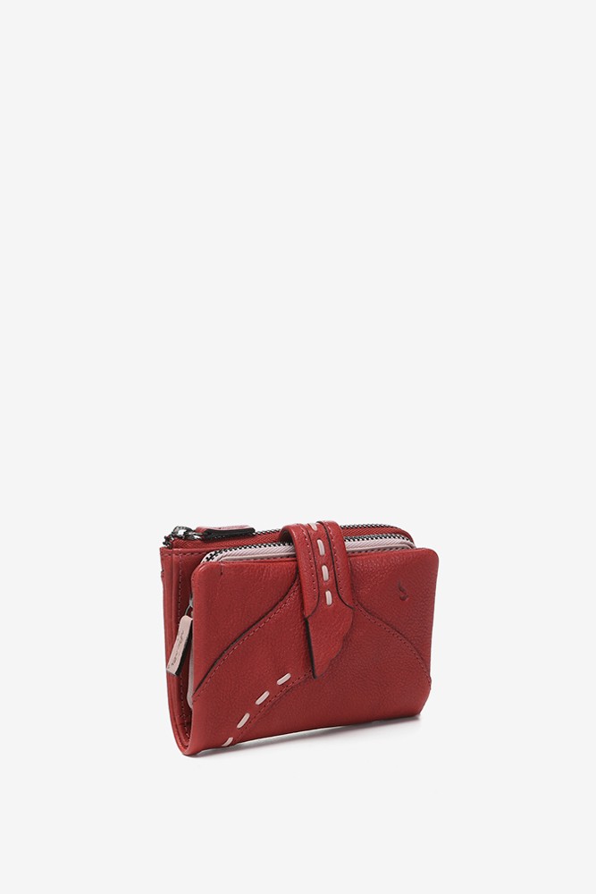 Abbacino Cartera Pequeña En Piel Roja