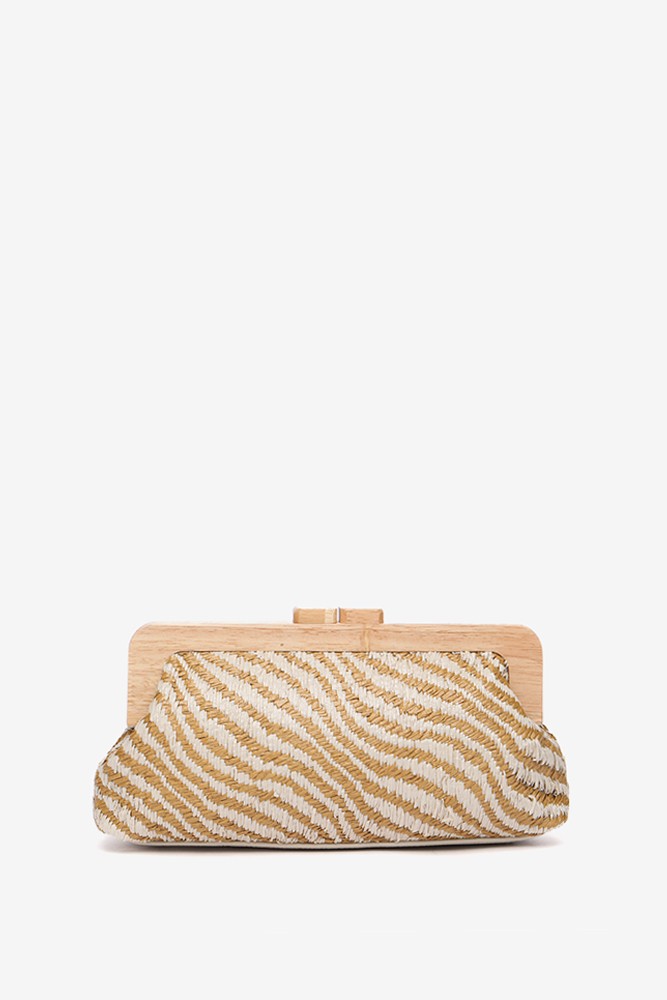 Abbacino Clutch De Fiesta Animal Print En Camel