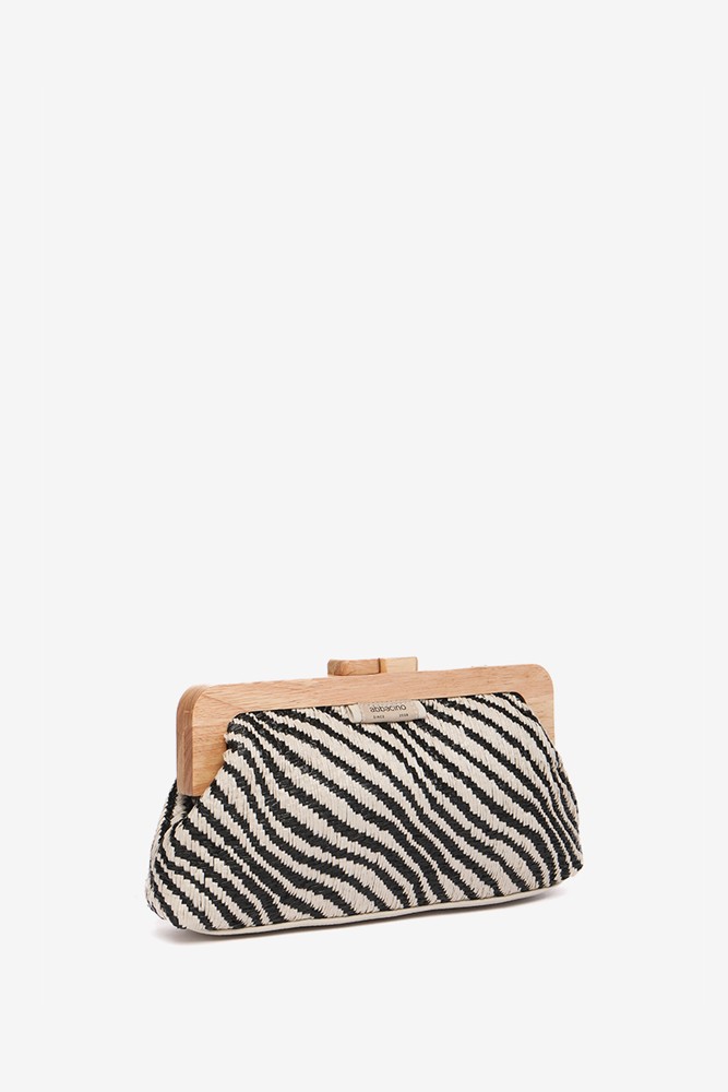 Abbacino Clutch de fiesta animal print en negro