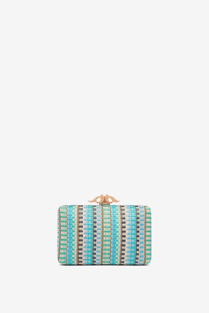 Abbacino Clutch De Fiesta Con Estampado En Azul